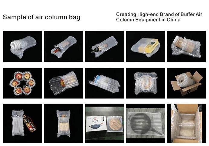 Air cushion column roll bag making machine