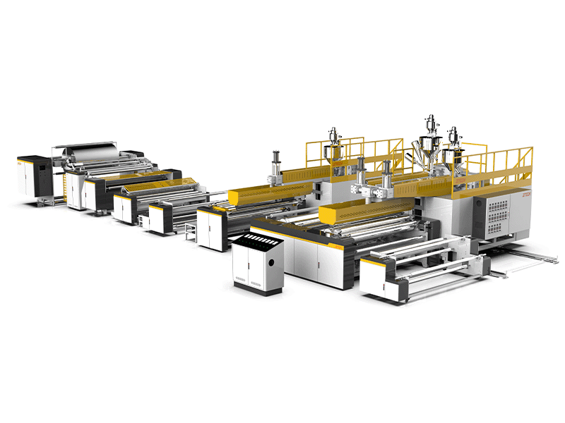 5 layers air bubble film making lamination machine