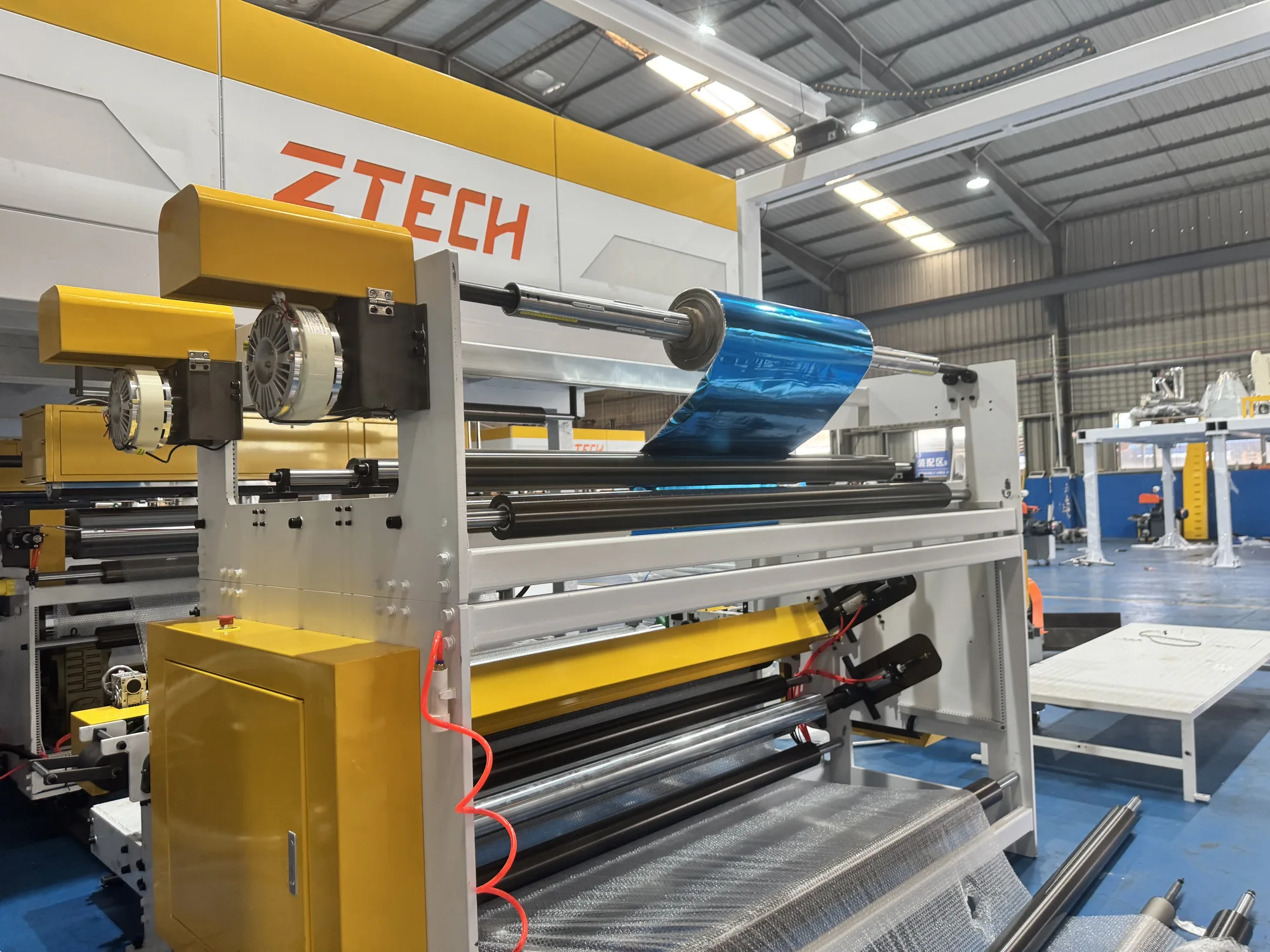 ZTECH ABA bubble film line with aluminum film lamination